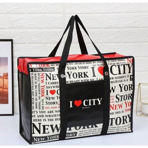 Oversized Duffle Moving House Storage Bag Woven Big Travel Quilt Clothes Waterproof Film Large Capacity Shipping Bag