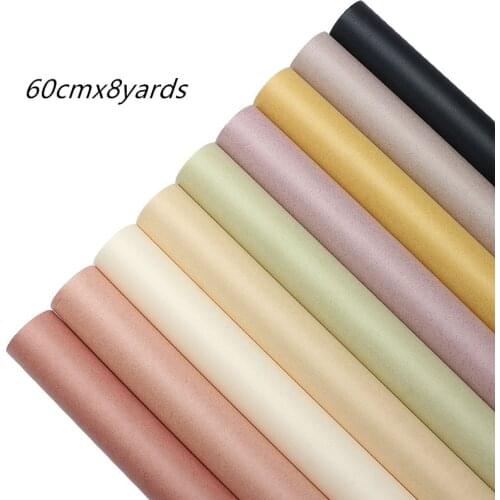 60cmx8yards Roll Cotton Paper Waterproof Flower Wrapping Paper Florist Bouquet Gift Packaing Paper Wedding Deco