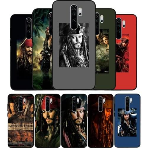Pirates black Silicone Phone Case For Redmi note 8 7 Pro S 8T for redmi 9 7A Cover