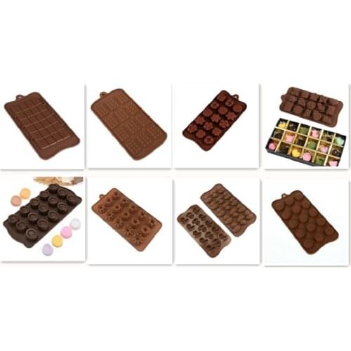Silicone Mould Chocolate Cake Mould DIY 3D Baking Tools Cake Decoration Hand Making Pudding Jelly Ice Modle Kitchen Accessory