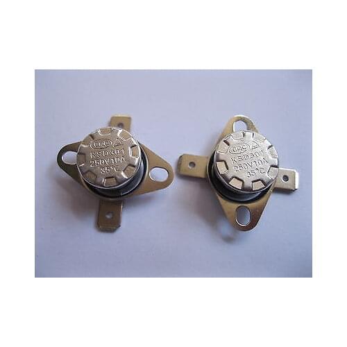 10 pcs Temperature Switch Thermostat Ceramic 0/5/10/15/20/25/30/35C N.O. KSD301