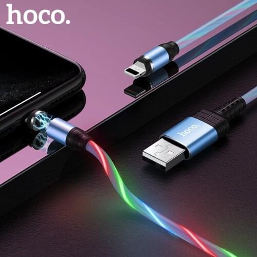 HOCO Magnetic USB Cable For iPhone 11 Pro X XR SE 8 7 6 Plus Fast Charge USB Magnet Charger Cable Fast Charging Cable USB Cord