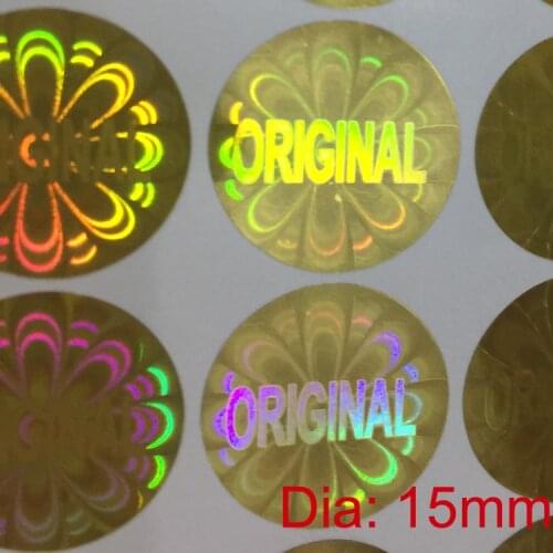 Small hologram ORIGINAL hologram sticker 15x15mm Shiny Flower holographic stickers