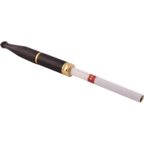 Ebony Smoke Mouthpieces Ciggarette Holder Mouthtips Smoke Holder Portable Wood Tobacco Filter Ciggarette Accessories