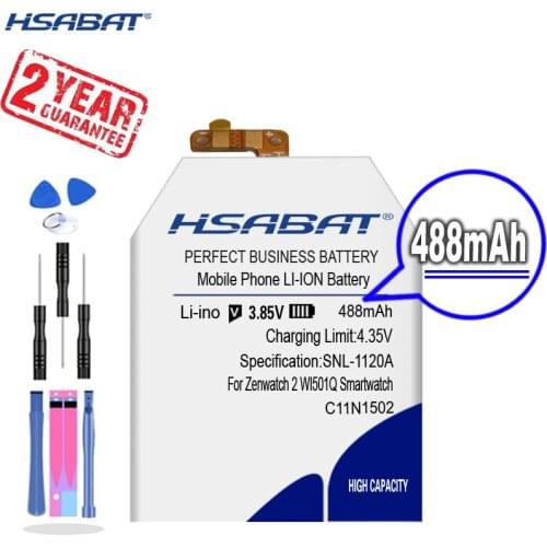 New Arrival [ HSABAT ] 488mAh C11N1502 Replacement Battery for Asus Zenwatch 2 WI501Q 0B200-01630000