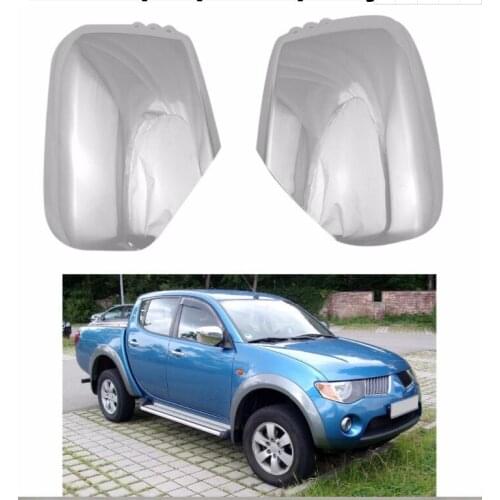 Novel style 2PCS ABS Chrome plated FOR Mitsubishi Triton L200 2005-2014 Pajero Sport 2011 door mirror covers Car modification