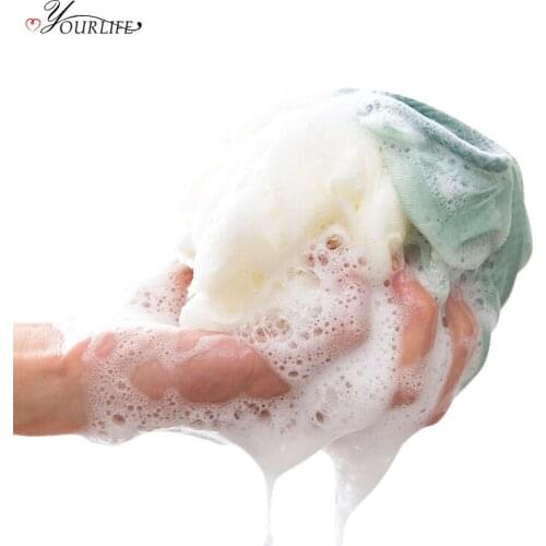 OYOURLIFE 1pc Bath Ball Flower Mesh Brushes Sponges Bath Accessories For Kids Body Brush Exfoliation Cleaning Tool