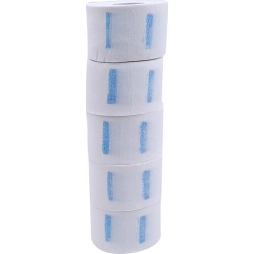 Barber Salon 5 Roll Disposable Barber Neck Strip Hairdressing Tools Absorb Perspiration​ Paper Hairdressing Bib For Barber