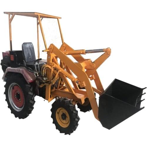Loader construction shovel garbage small forklift greenhouse farm dedicated long arm wheel hydraulic electric loader