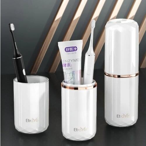 Travel portable toothbrush toothpaste rack light luxury high-end storage cup toothbrush storage box outdoor bathroom accessories