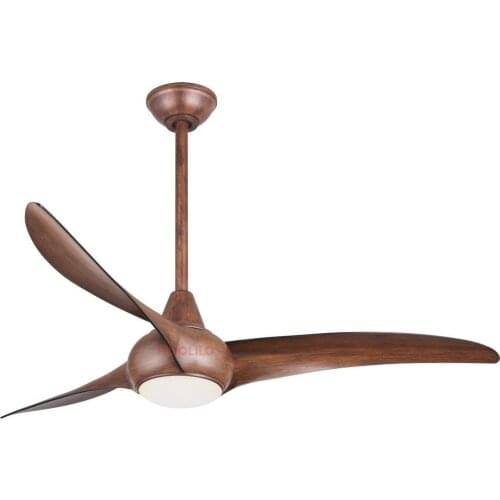 Nordic Brown 52inch Ceiling Fan with Lights Remote Dimming Control Ventilador De Techo Fan LED Light Bedroom Ceiling Fans