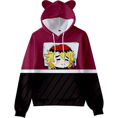 Anime Demon Slayer Pullover Sweatshirt Boy Girl Kids Child Tanjiro Kamado Costume Hoodies Harajuku