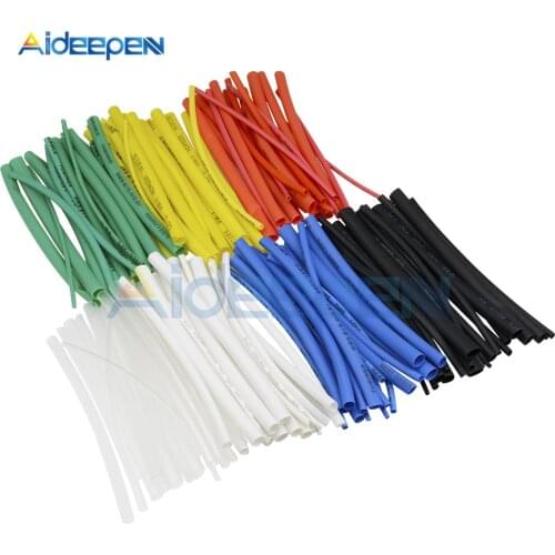 140pcs/lot Heat Shrink Tube Car Electrical Cable Tubing Sleeve Assorted 5 Sizes 7 Colors Polyolefin New Electric