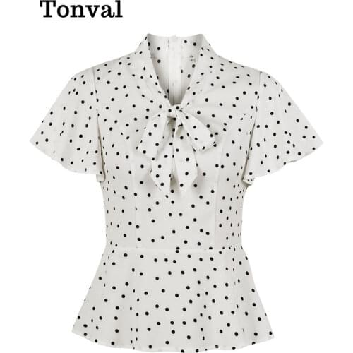 Белые блузки Tonval China At AliExpress