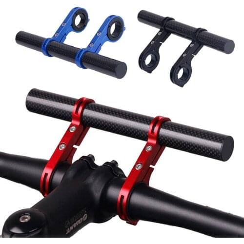 Carbon Bike Handlebar Extender Bracket for Mountain Bike Computer Flashlight Holder Handlebar Extension MTB Bicycle Accessories