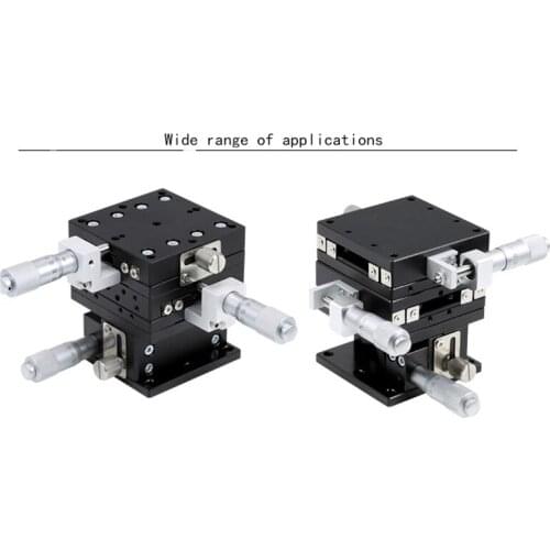 XYZ 3 Axis Manual Linear Stage Trimming Bearing Tuning Platform Sliding Table LD40/60/90