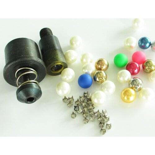 8mm Pearl Button with pointed prongs at the bottom Dies Mold Tool For Handmade Press Machine Dec Hair phone Accessories
