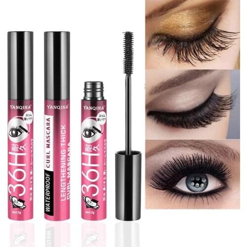 10pcs YANQINA Fashion Durable Mascara 36H Long Lasting Fading Mascara Lady Waterproof Eyebrow Mascara