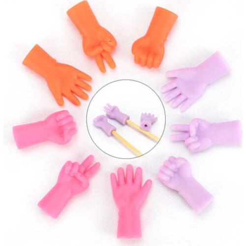 6pcs Knitting Needles Point Protectors For DIY Weave Knitting Mix Shaped Needle Tip Stopper Pullover Rubber Anti-shedding Cap