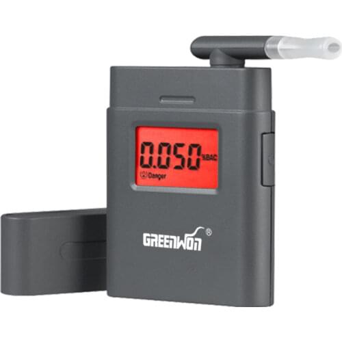 Portable 360 degree rotating mouthpiece red backlight Accurate Breath Alcohol Tester LED Light Alcohol Breathalyzer