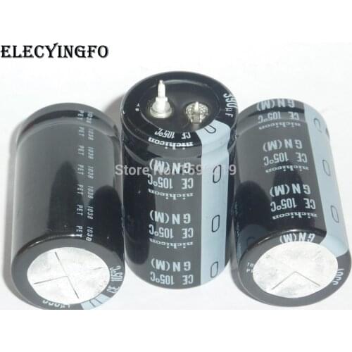 2pcs 390uF 350V NICHICON GN Series 25x45mm High Quality 350V390uF Aluminum Electrolytic Capacitor