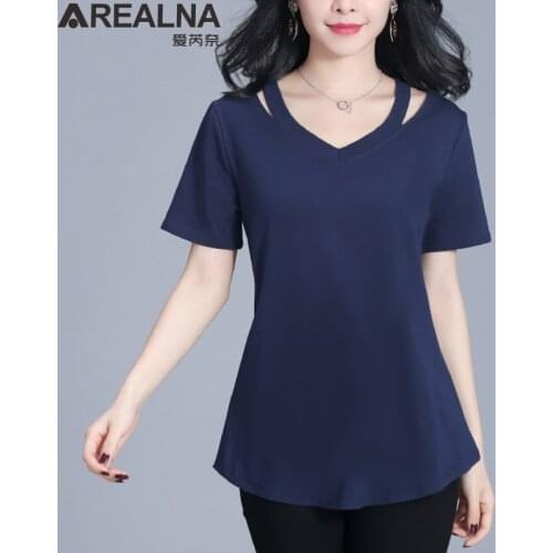 Женские базовые футболки AREALNA China At AliExpress