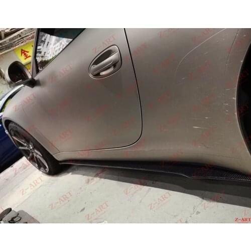 2013-2019 Z-ART carbon fiber side skirts for 911 carbon fiber side lip for 991 carbon fiber side spoiler for 991.1 991.2