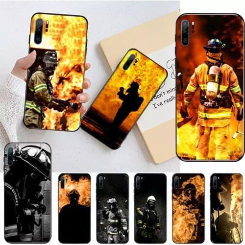 Firemen hero art pattern Phone Case For Huawei honor Mate P 10 20 30 40 Pro 10i 9 10 20 8 x Lite Luxury brand shell funda coque