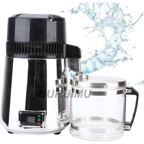 Water Distiller Countertop Pure Water Distillation Purifier 4L