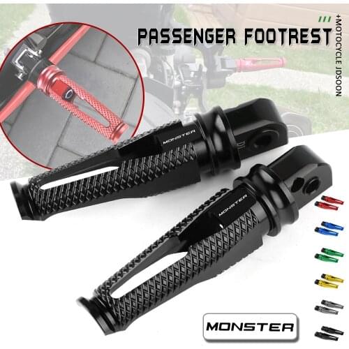 For DUCATI Monster 696 796 695 659 Dark 749 999/999S/999R Motorcycle CNC Aluminum Passenger Footrests Rear Foot Pegs pedal