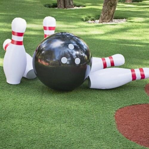 Kindergarten Early Educational Giant Inflatable Bowling Set For Family Kid Outdoor Lawn Yard Games Jumbo Sport Ball Inflated Toy