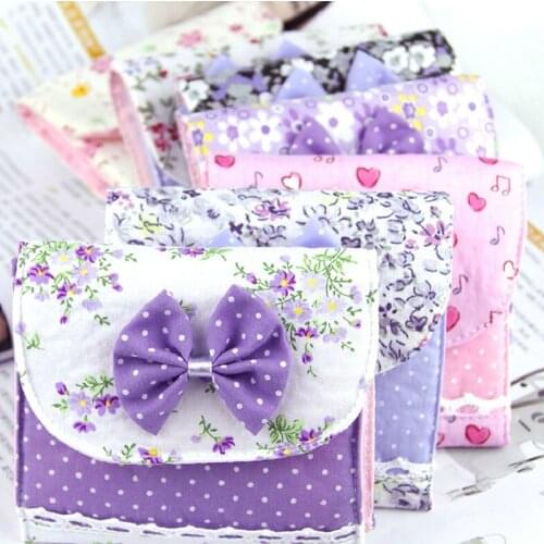 Girl Tie Sanitary Napkin Towel Pads Small Bag Purse Holder Organizer
