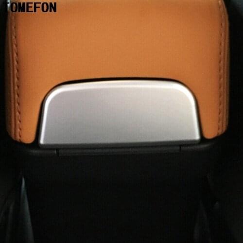 TOMEFON 1piece For Nissan Kicks 2017 ABS Chrome Armrest Box Decorate Sequin Trim Car Interior Accessories Auto Styling