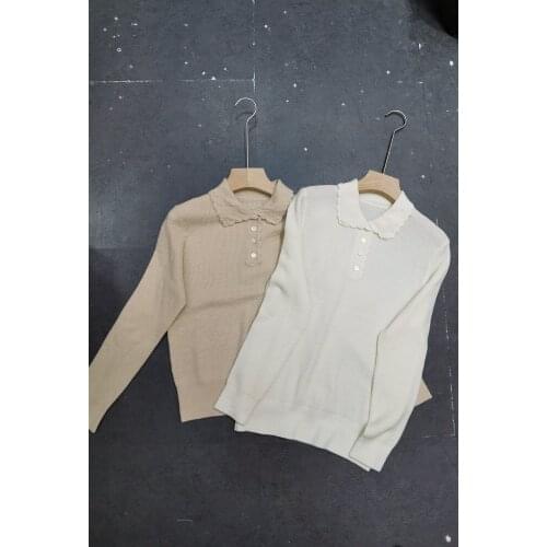 Fashion 2021 new ladies long sleeve sexy casual solid color cashmere sweater 1221