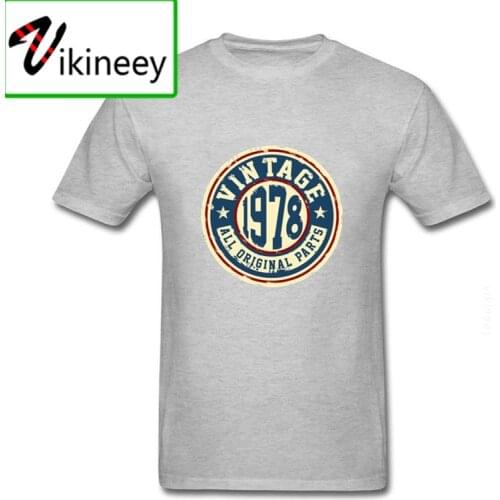 Camisetas Retro Classic 40th Birthday Gift Vintage 1978 All Original Parts T Shirts Men Casual Custom Cotton Comfortable t-shirt