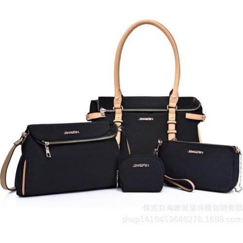 2019 new fashion Women Bag Set Top-Handle Big Capacity Female Designer Handbag Fashion Shoulder Bag Purse Ladies canvas Crossbod