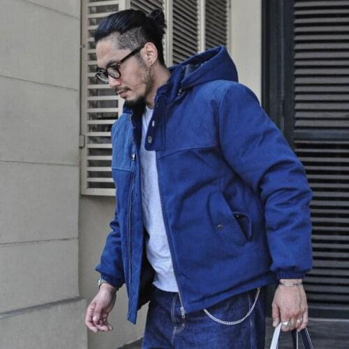 Saucezhan Sashiko Down Coats Winter Jacket Men Down Jacket Men 90% White Duck Down Heavy and Wear-resistant