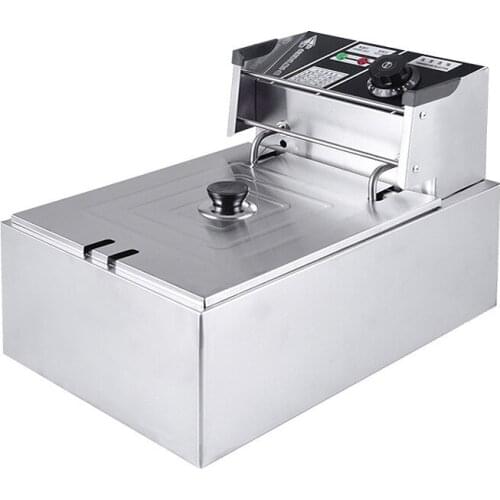 Commercial Electric Fryer Single-cylinder Deep Fryer Fried Chicken Stove Household Electric Frying Machine MS-81