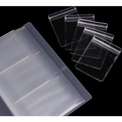 Transparent Jewelry Storage Book Jewelry Zip-lock Bag Reclosable Transparent bag