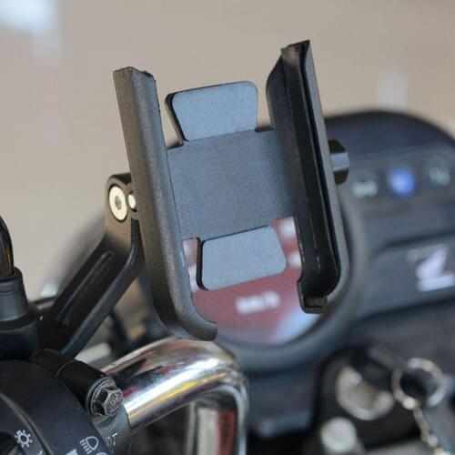 Protective Cushion Aluminum Alloy Adjustable Rearview Mirror Mount Bicycle Navigation Phone Stand for Bicycle