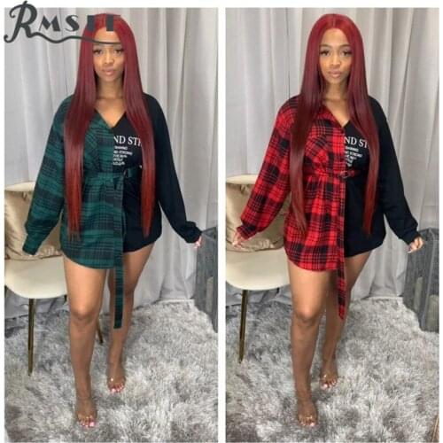 Модные платья в клетку RMSFE China At AliExpress