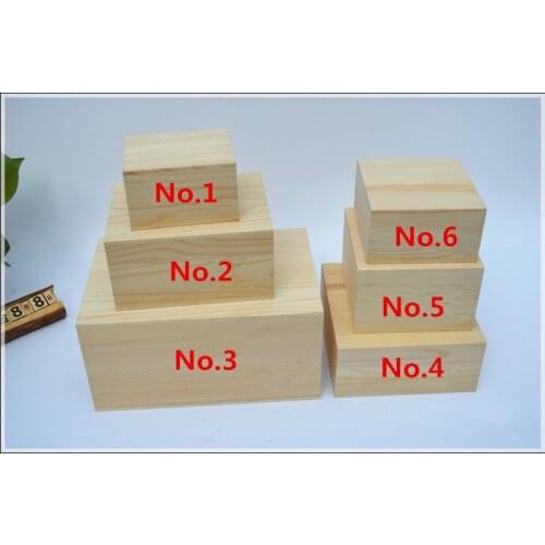 Special offer! Wooden storage box Jewelry storage box Pine heaven and earth cover wooden box wooden box