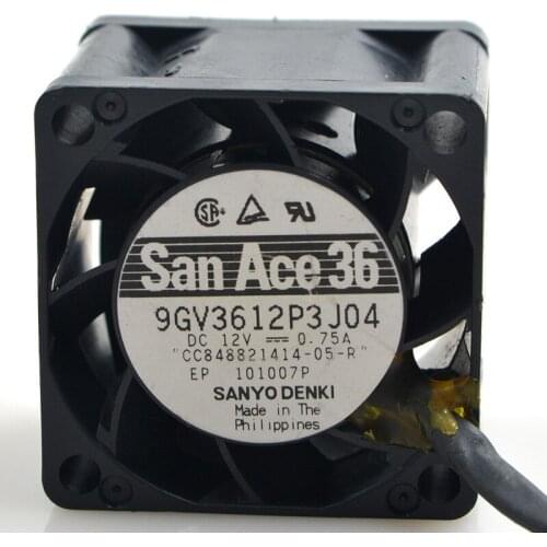 FOR Sanyo SANYO 9G3612P3J04 12V 0.75A 3828 3.8CM Heat dissipation Fan