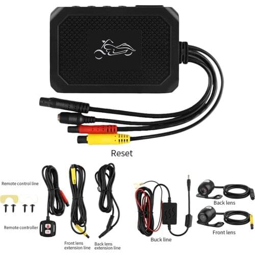 Motorcycle DVR Motorcycle Camera 1080P HD Double Lens Front and Rear Driving Record Night Vision Vehicle Recorder