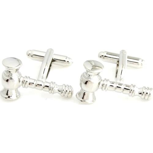 YH-833B Novelty Pink Ribbon, Star of David, Scales of Justice, Gavel Cufflinks