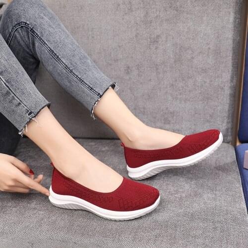Womens Comfortable Cloth Shoes Womens, Breathable Soft Sole Comfortable Shoes Single Shoes Casual Walking Shoes