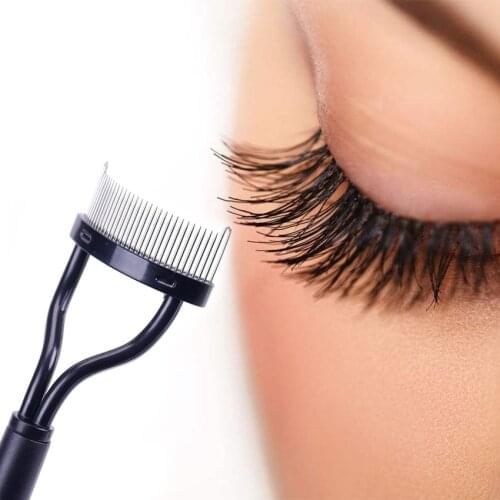 1PC Eyelash Separator Beauty Makeup Lash Separator Foldable Metal Eyelash Brush Comb Mascara Curl Beauty Makeup Cosmetic Tool