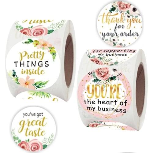 100-500pcs 1.5 Inch Thank You DIY Proposal Wedding Party Birthday Gift Decoration Envelope Sealing Sticker Baking Label Sticker