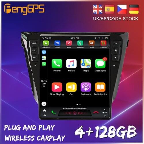 128G Tesla Android 9 For Nissan Qashqai 2013-2018 Carplay Multimedia Player GPS Navigation Auto Radio Stereo HeadUnit