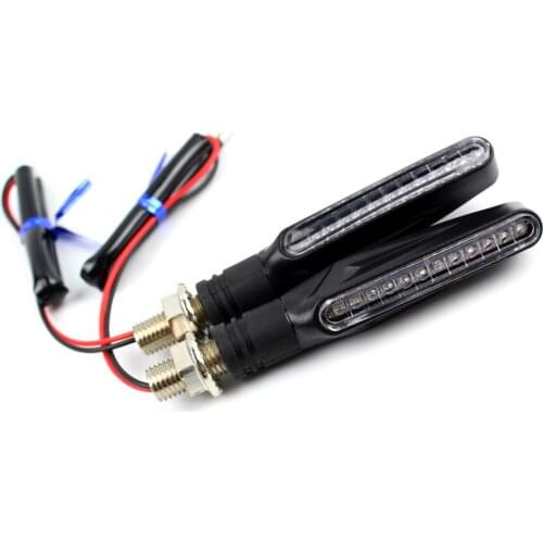 2PCS Motorcycle 12V LED Turn Signal Light Indicators Motorbike Blinker Signal Lights Universal ATV MTB Bike Lamps